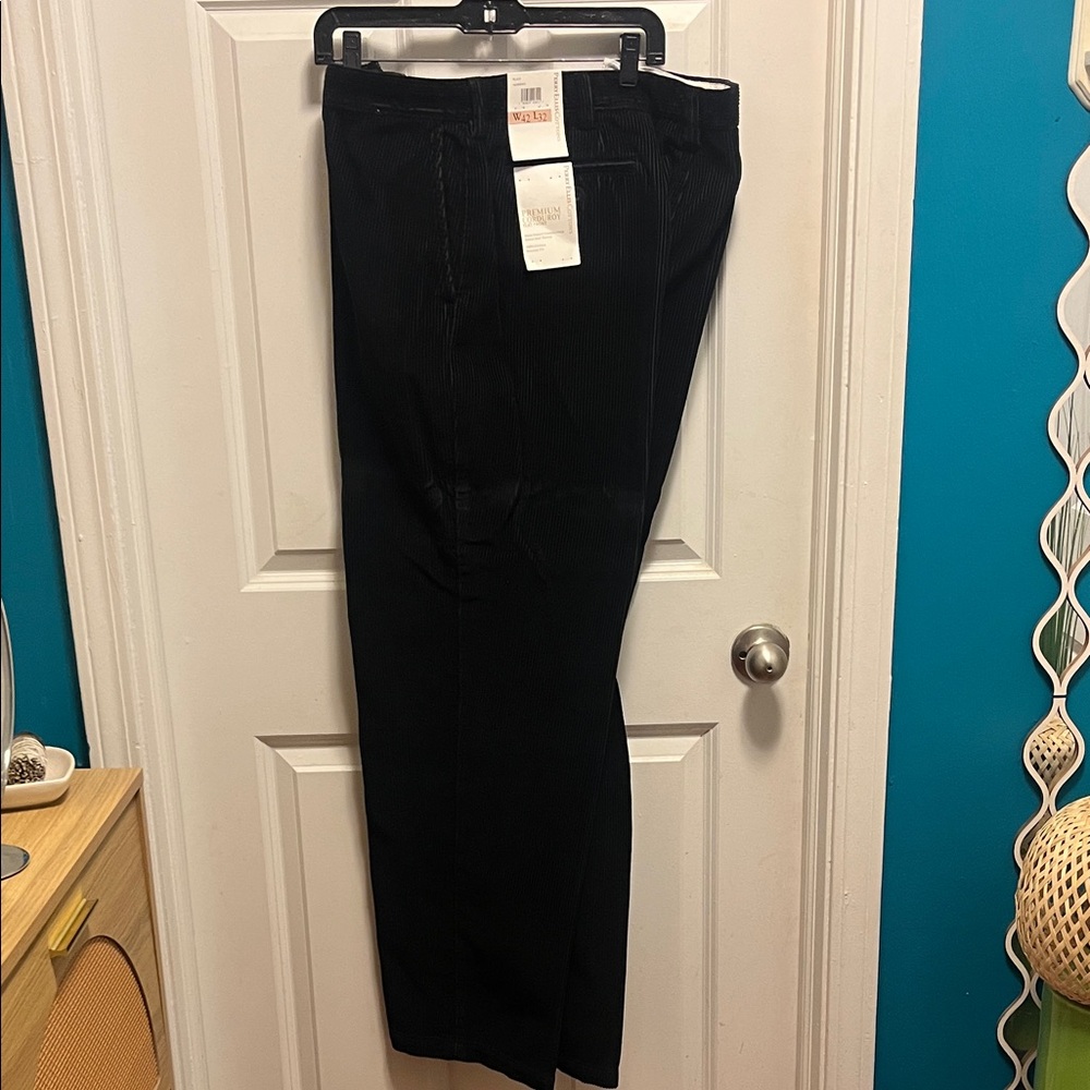 Perry Ellis Black Corduroy Men's Pants